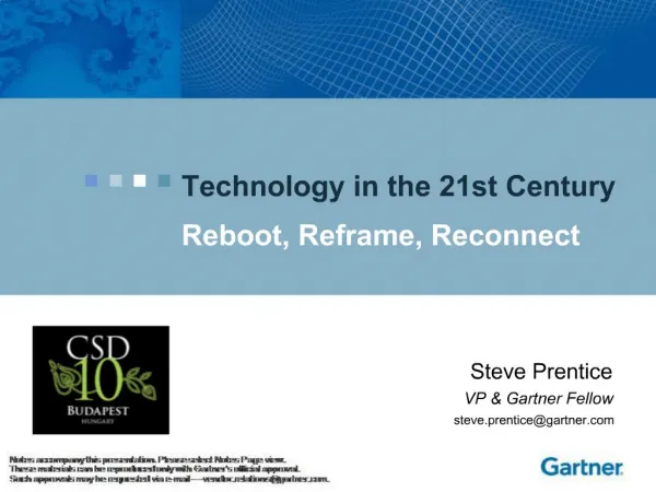 Reboot, Reframe, Reconnect