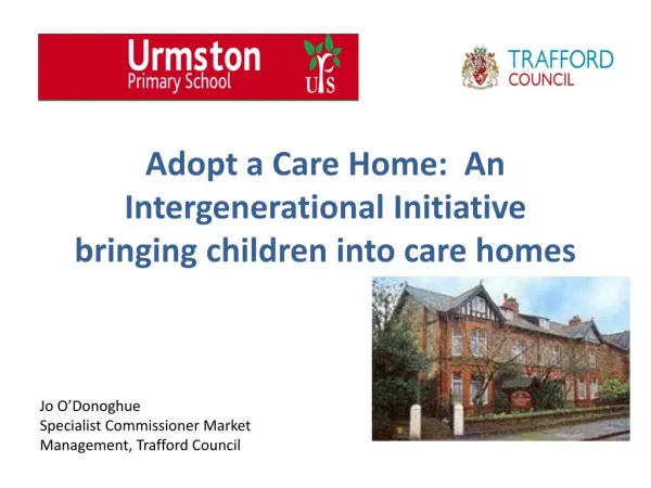 Adopt a Care Home: An Intergenerational Initiative bringing children into care homes