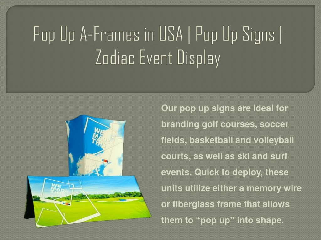 pop up a frames in usa pop up signs zodiac event display