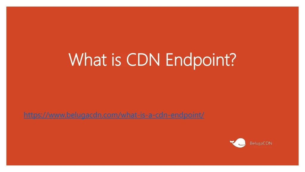 what is cdn endpoint