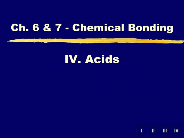 IV. Acids