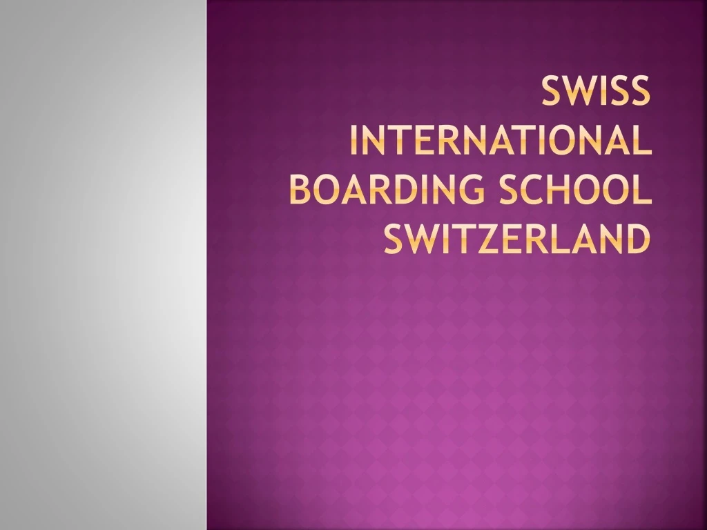 swiss international boarding school switzerland