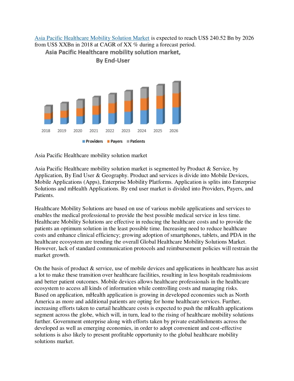 asia pacific healthcare mobility solution market