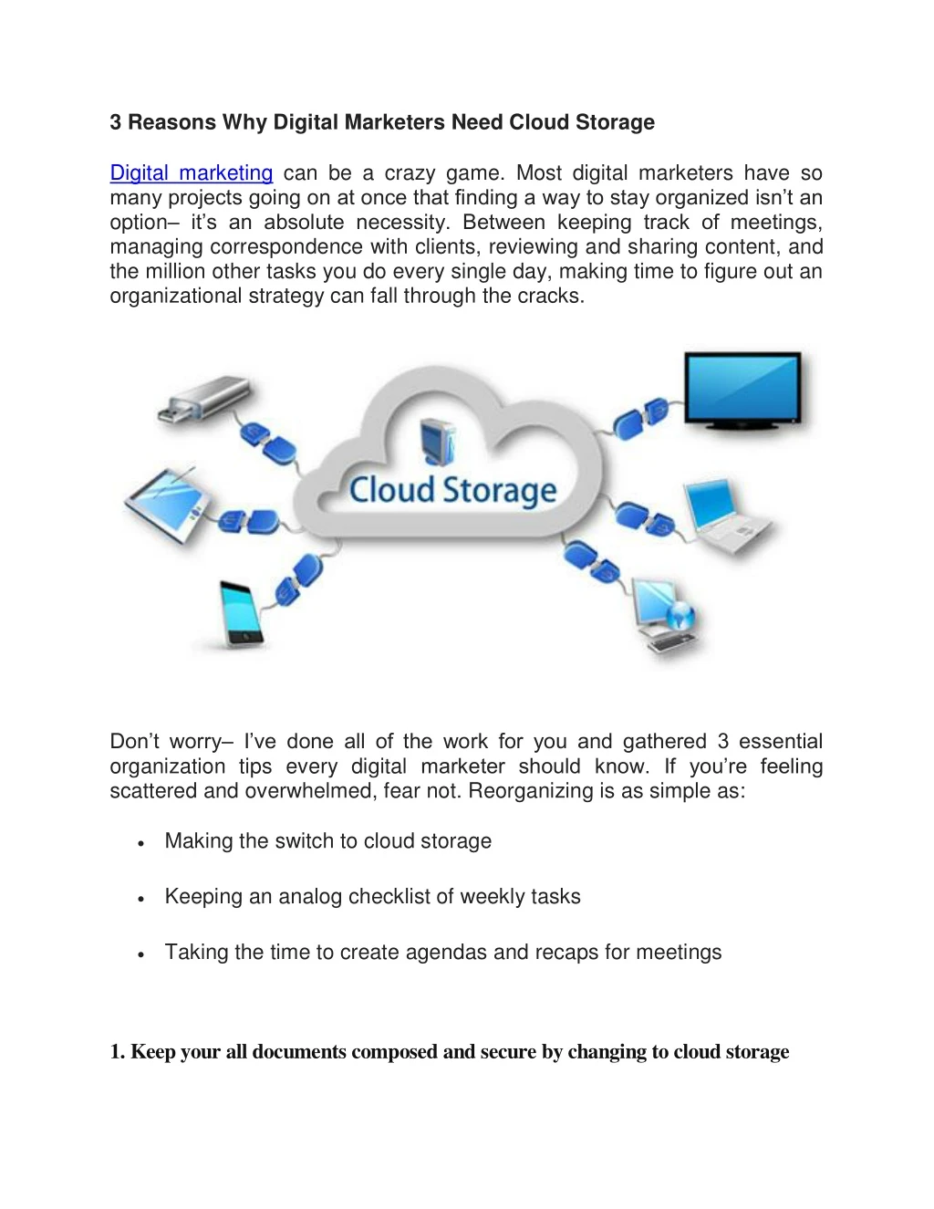 3 reasons why digital marketers need cloud storage