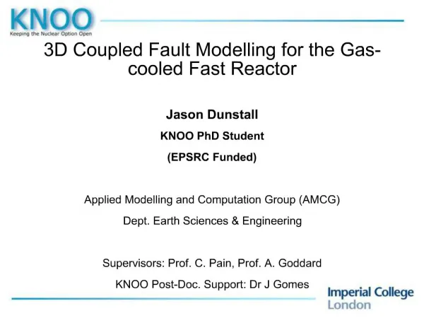 3D Coupled Fault Modelling for the Gas-cooled Fast Reactor