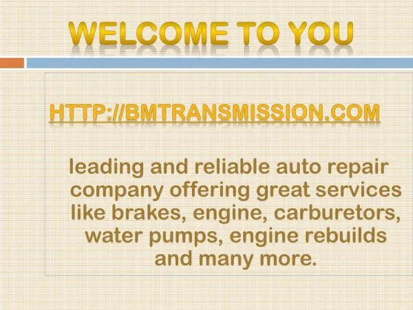 austin transmission service