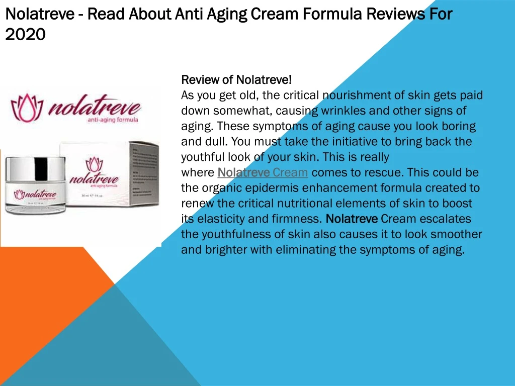 nolatreve nolatreve read about anti aging cream