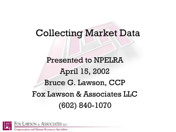 Collecting Market Data