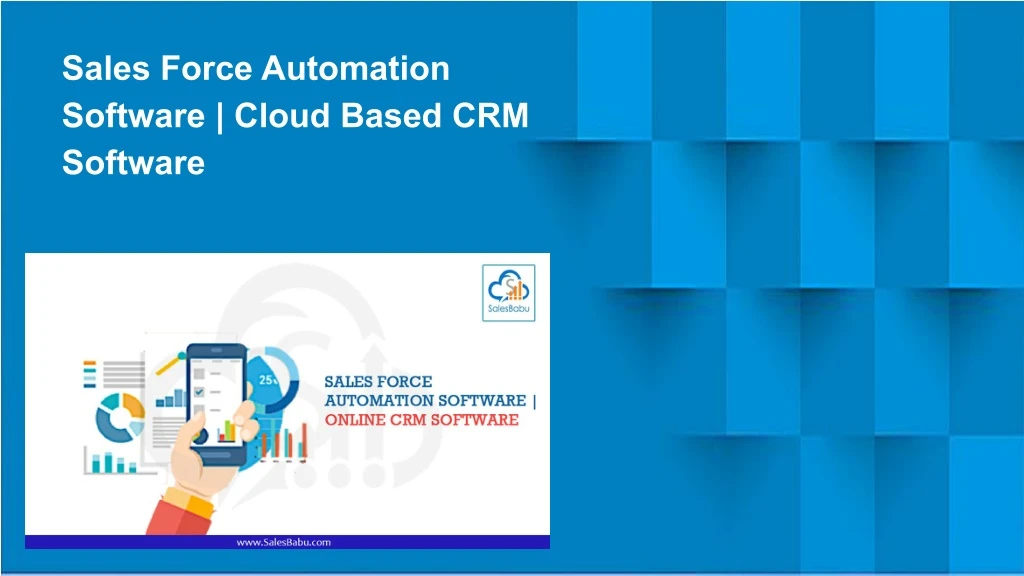 sales force automation software cloud based