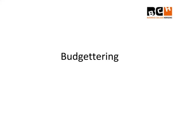 Budgettering