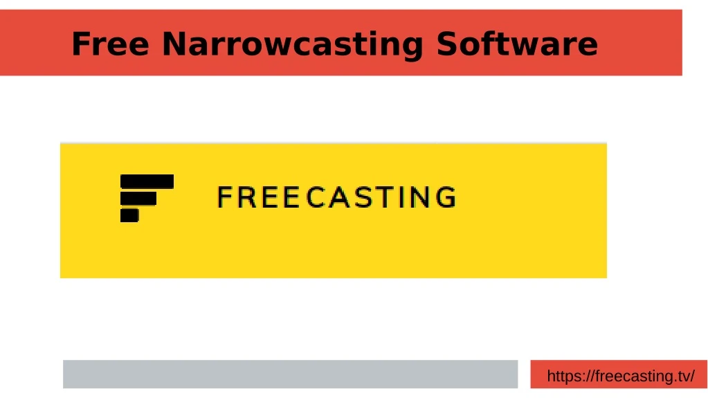 free narrowcasting software