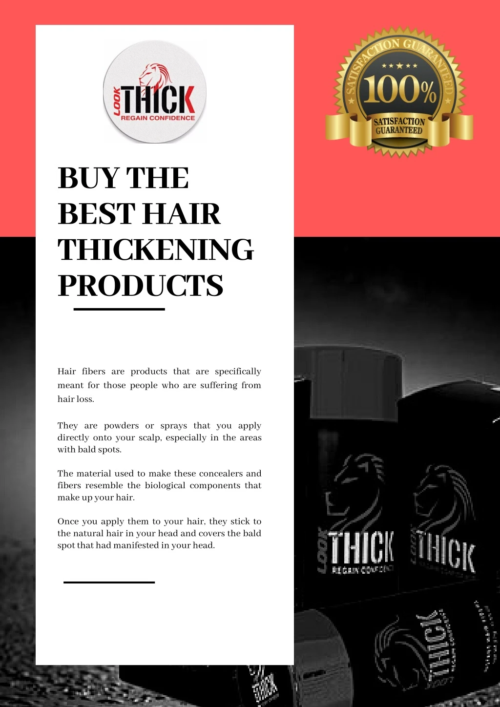 buy the best hair thickening products