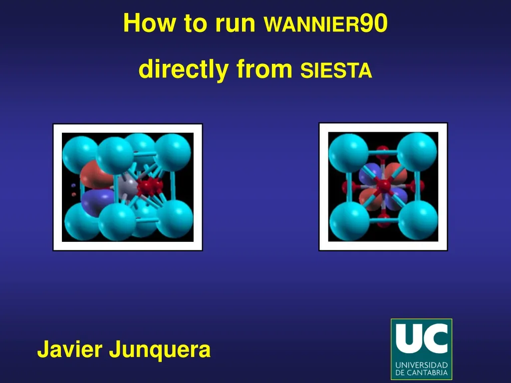 how to run wannier90 directly from siesta
