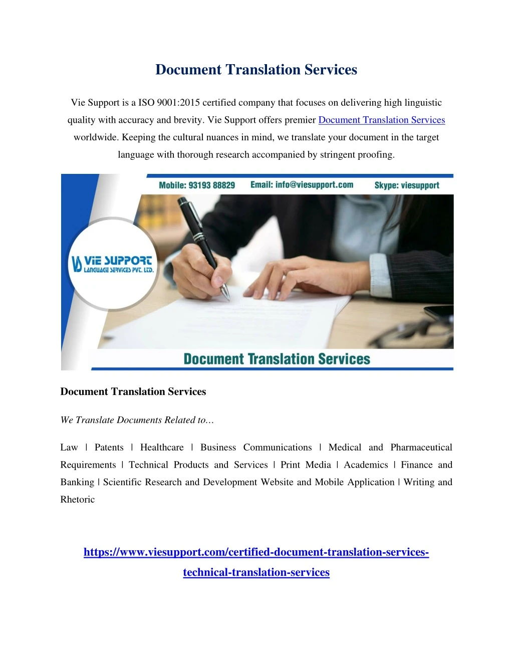 document translation services