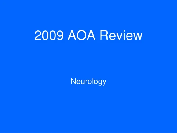2009 AOA Review