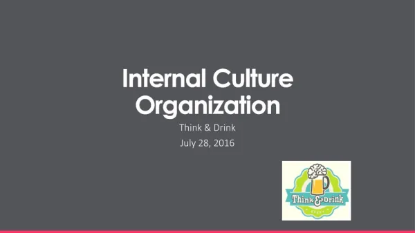 Internal Culture Organization