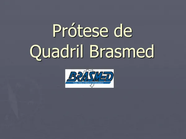 Pr tese de Quadril Brasmed