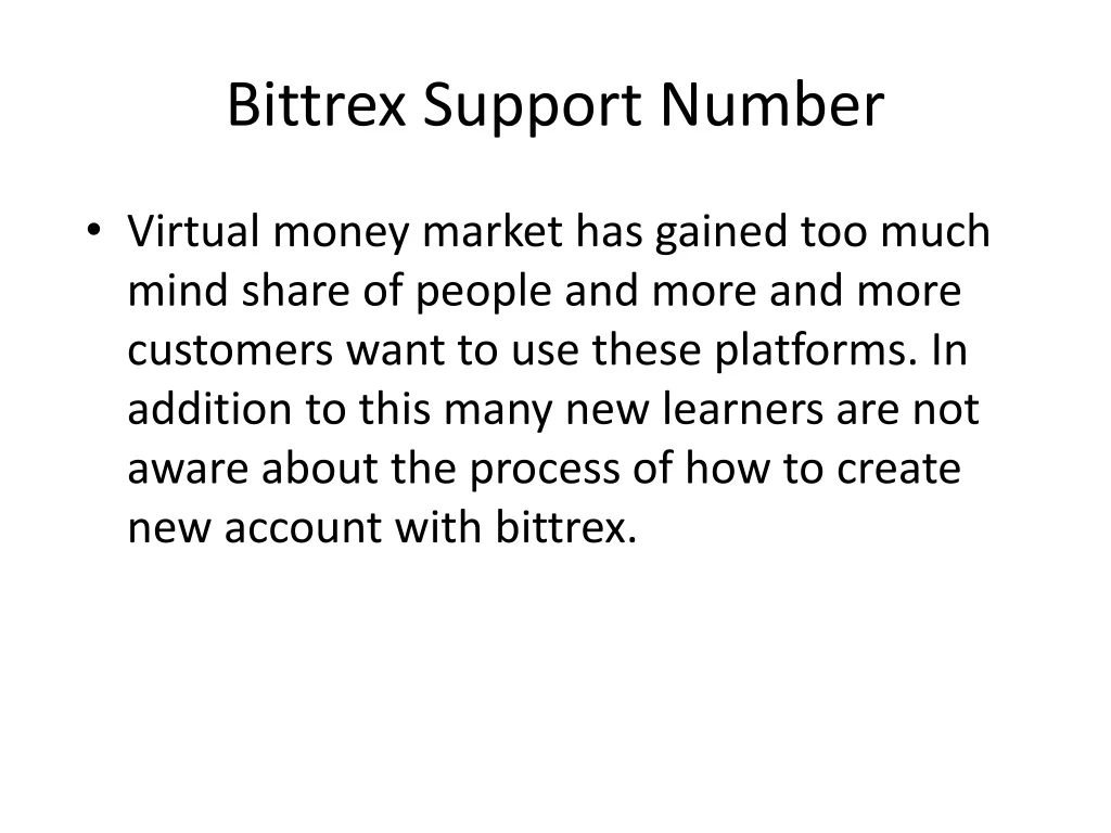 bittrex support number