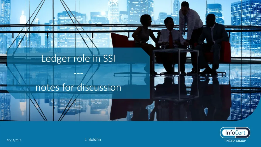 ledger role in ssi notes for discussion
