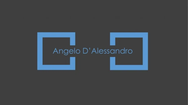 Angelo D'Alessandro - Experienced in the Construction Industry