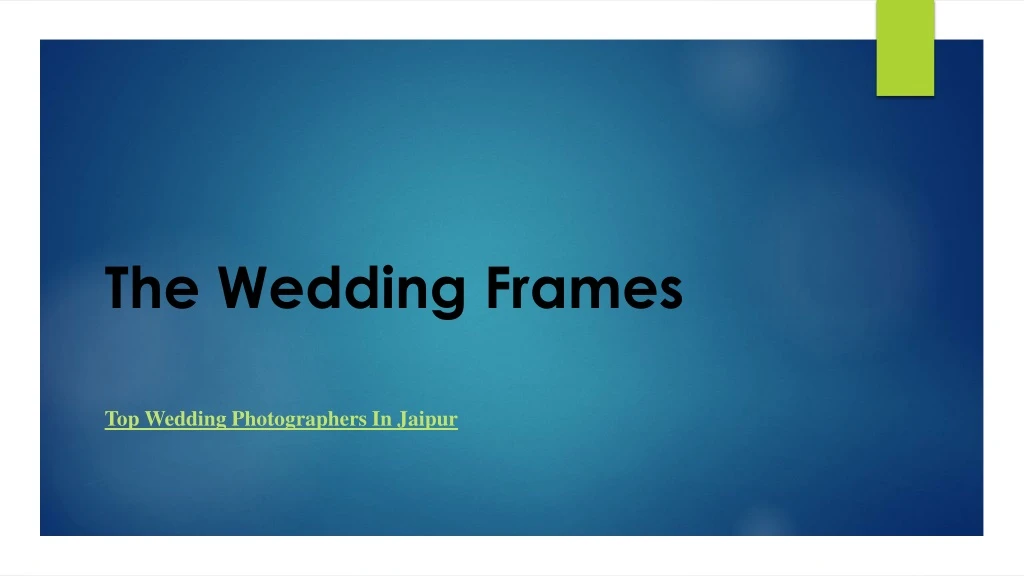 the wedding frames