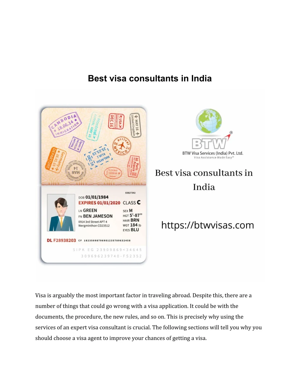 best visa consultants in india