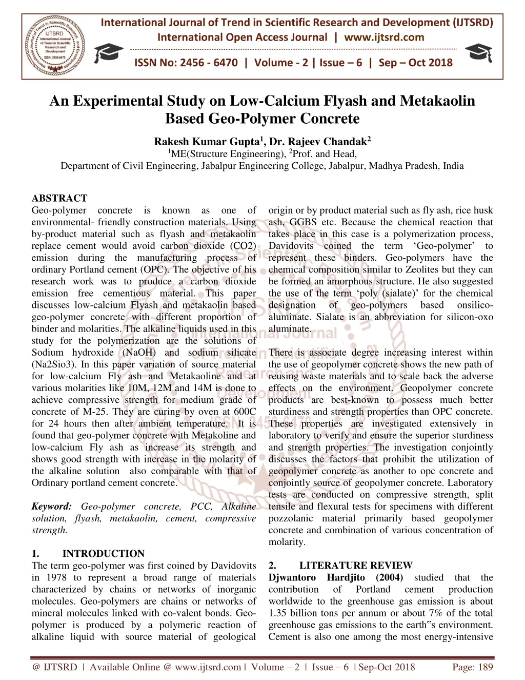 international journal of trend in scientific