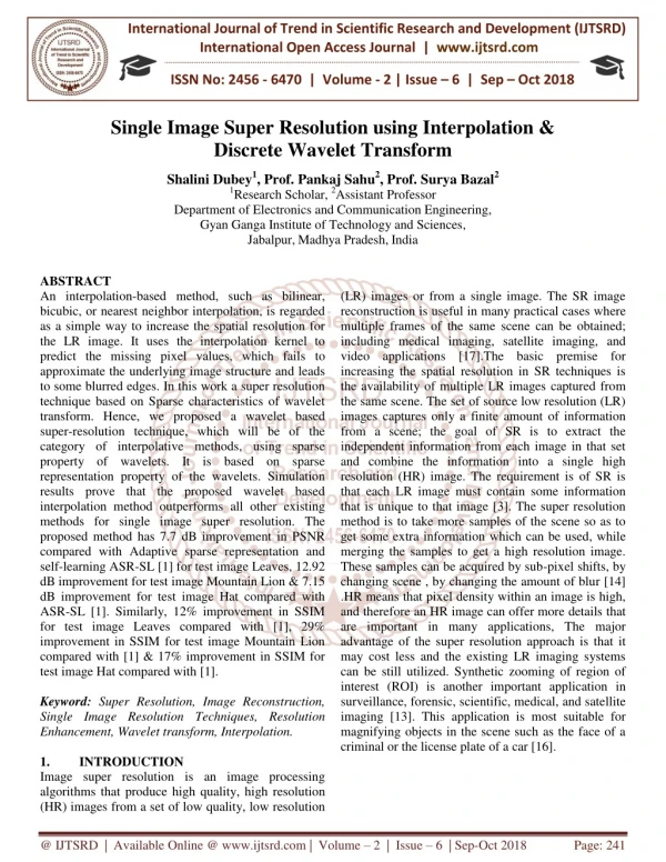international journal of trend in scientific