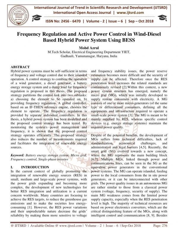 international journal of trend in scientific