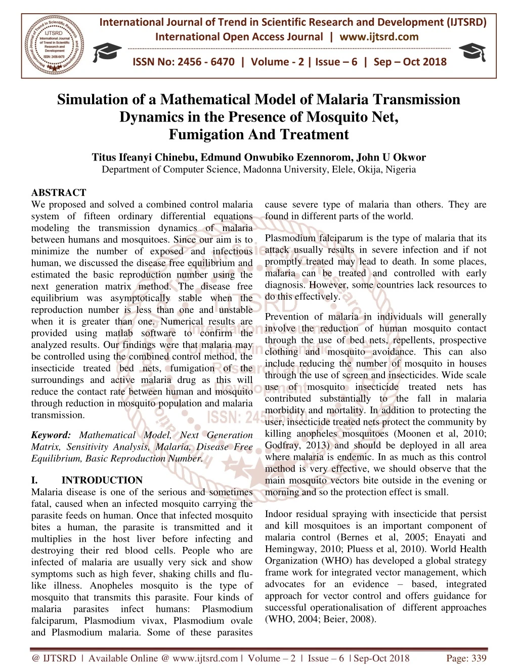 international journal of trend in scientific