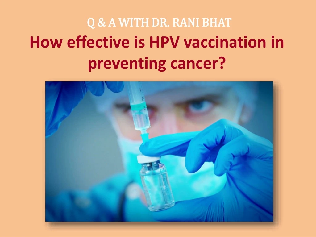 how effective is hpv vaccination in preventing cancer