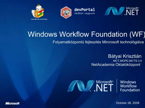 Windows Workflow Foundation WF