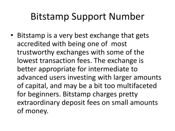 bitstamp support number