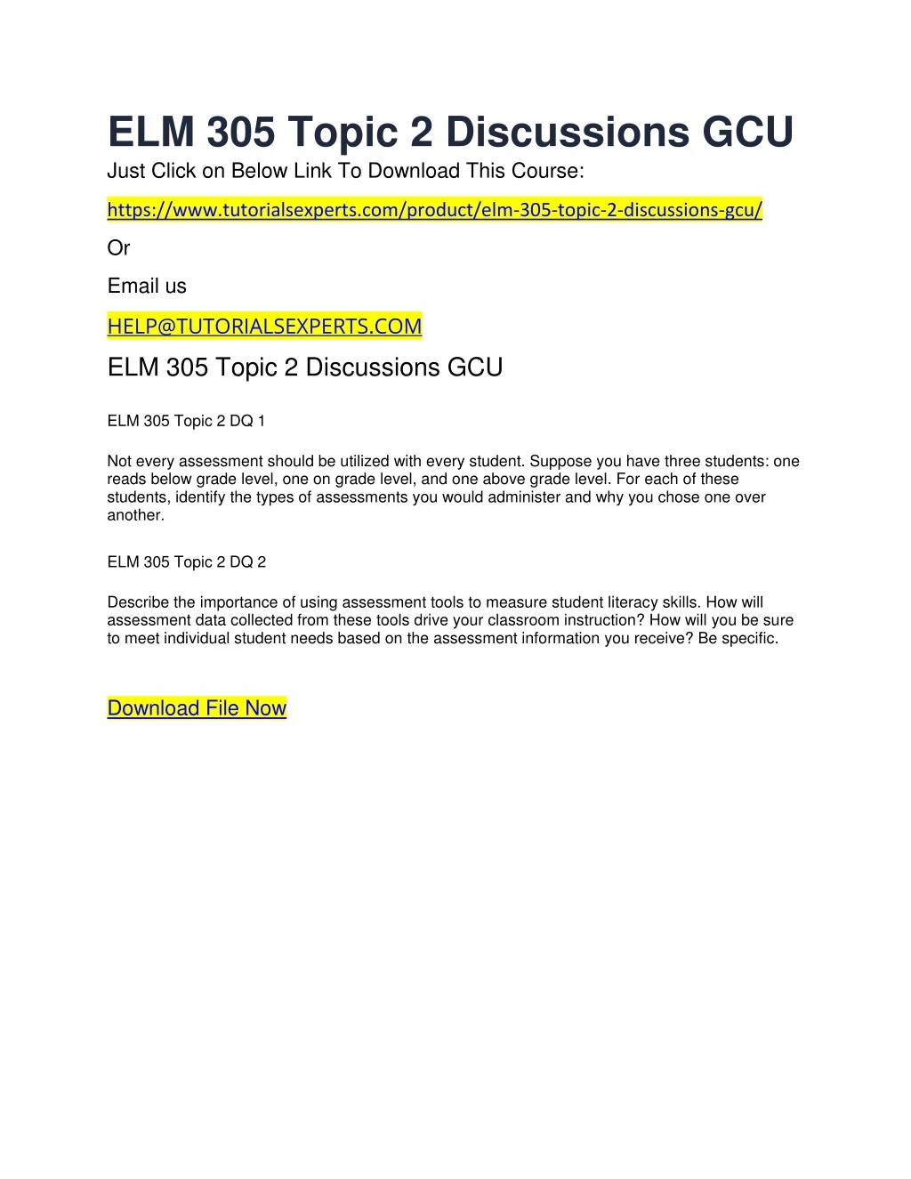 elm 305 topic 2 discussions gcu just click