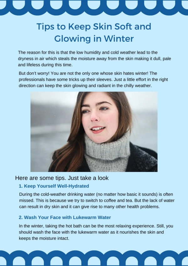 6 Tips to Keep Skin Soft and Glowing in Winter