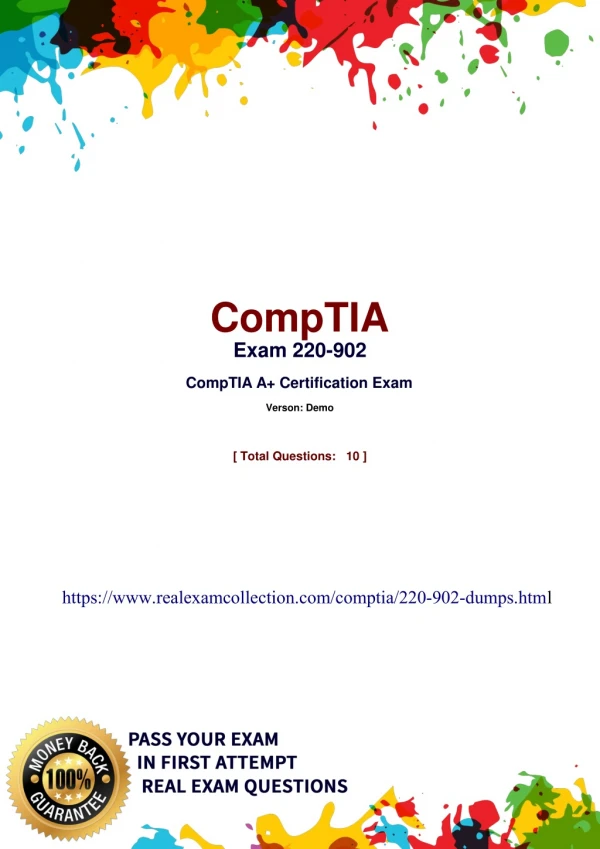 comptia exam 220 902