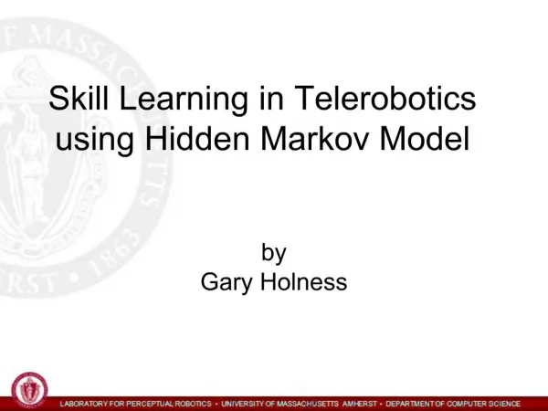 Skill Learning in Telerobotics using Hidden Markov Model