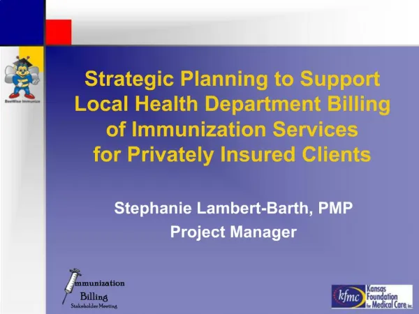 Strategic Planning to Support Local Health Department Billing of Immunization Services for Privately Insured Clients