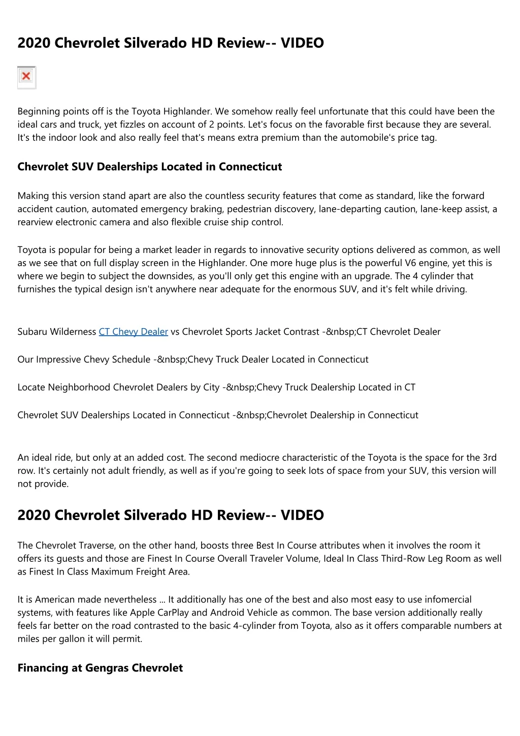 2020 chevrolet silverado hd review video