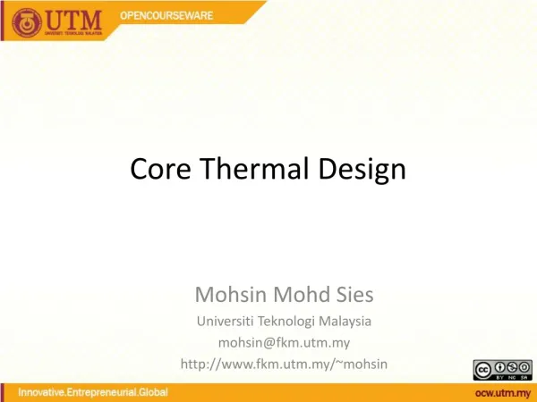 Core Thermal Design