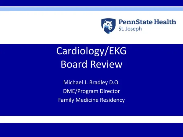 Cardiology/EKG Board Review