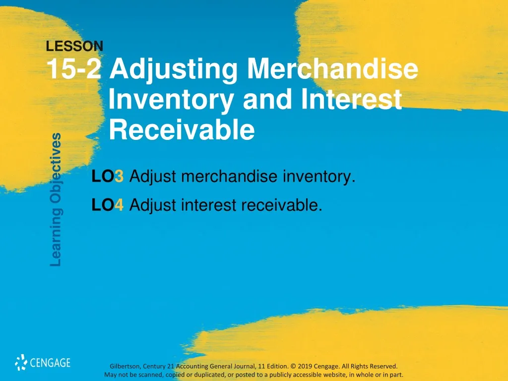 lesson 15 2 adjusting merchandise inventory and interest receivable