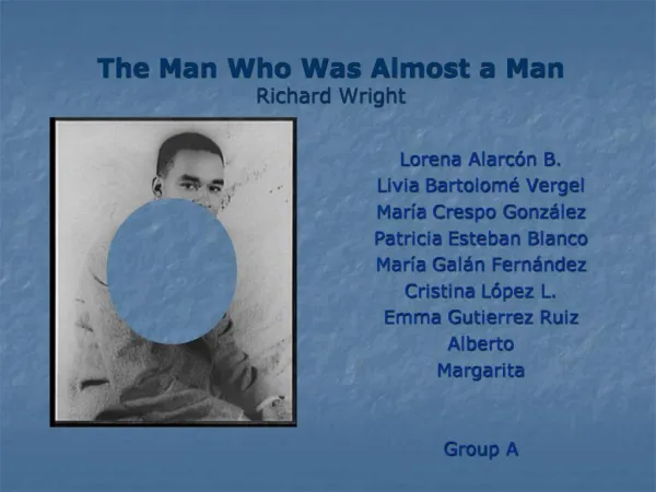 The Man Who Was Almost a Man Richard Wright
