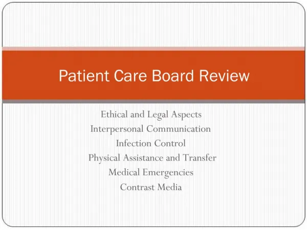 Patient Care Board Review