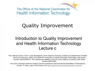 Quality Improvement - slide 1