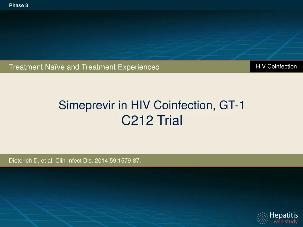 simeprevir in hiv coinfection gt 1 c212 trial
