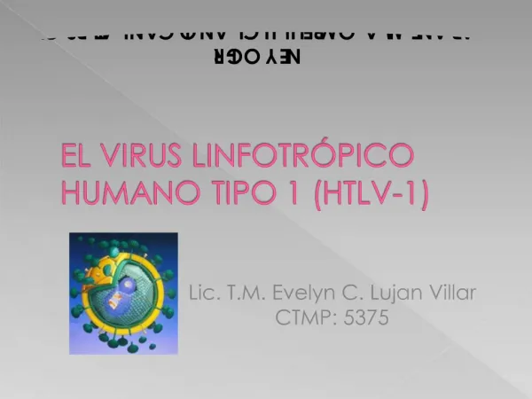 EL VIRUS LINFOTR PICO HUMANO TIPO 1 HTLV-1