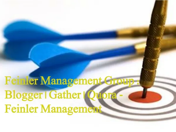 Feinler Management Group Blogger Gather Quora Feinler Manage