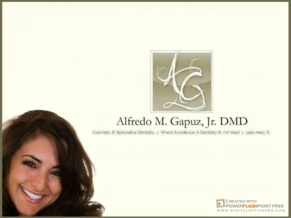 Lake Mary Florida Dentist Dr. Alfredo Gapuz DMD