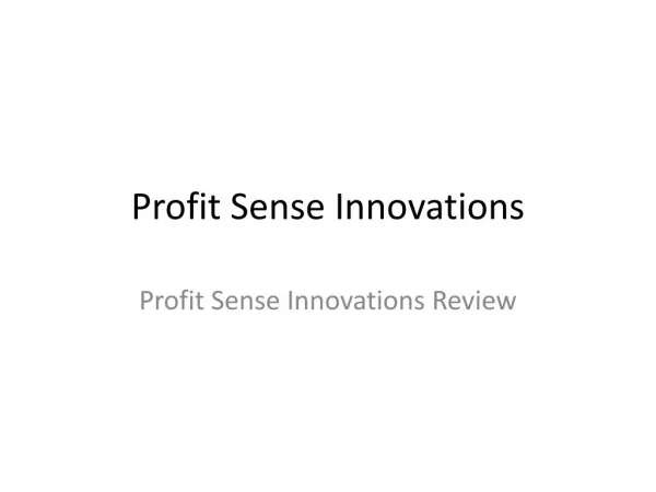 Profit Sense Innovations